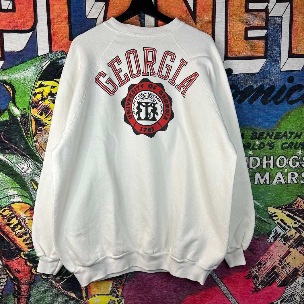 Vintage 80s University of Georgia Sweatshirt Size Large