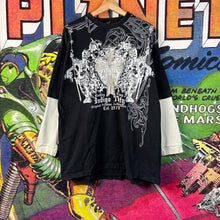 Load image into Gallery viewer, Y2K Goth Tattoo Style Double Layered Long Sleeve Tee Size 2XL
