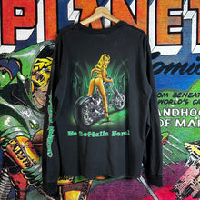 Load image into Gallery viewer, Vintage 00’s Y2K Lethal Threat Motorcycle Babe Tee Size L
