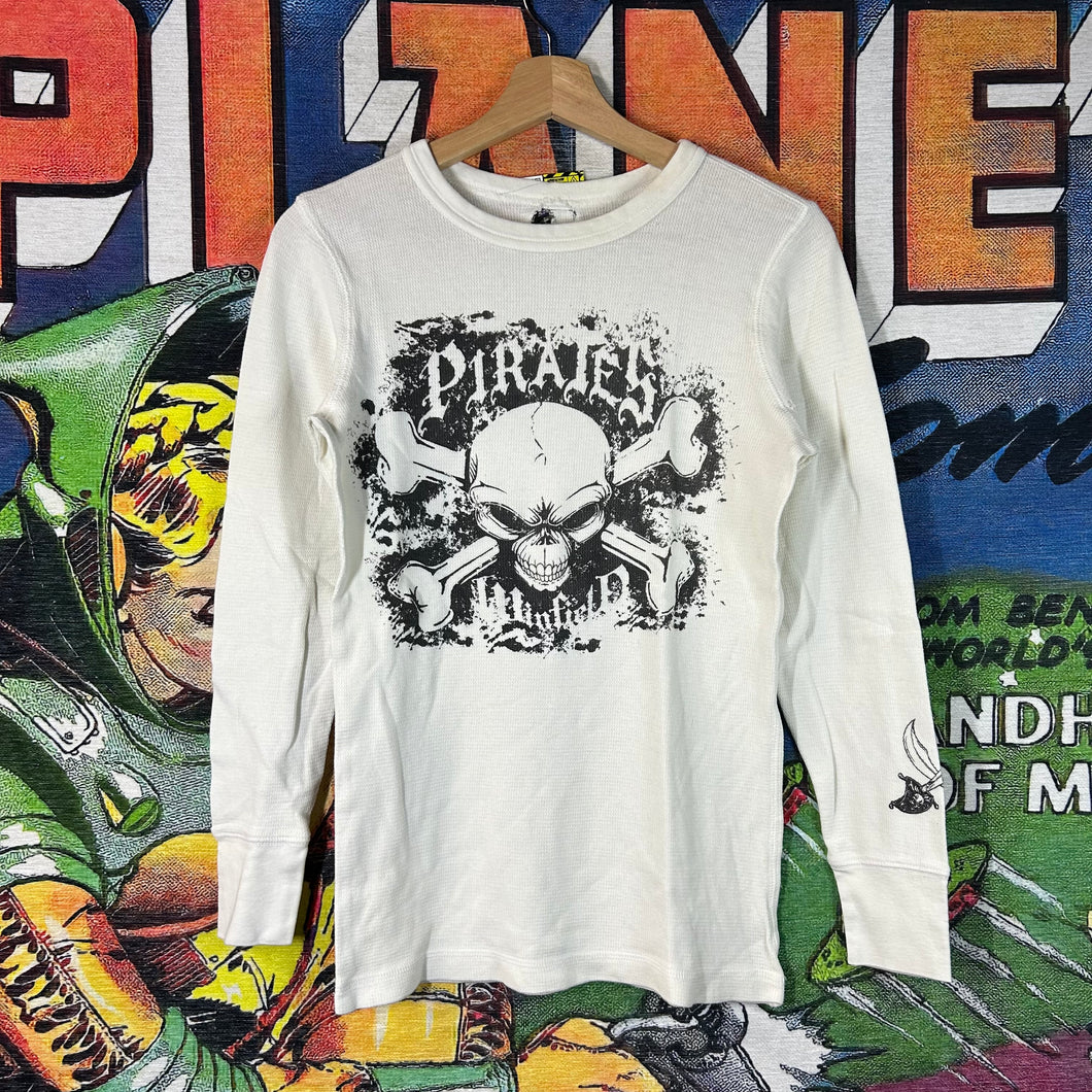 Y2K Pirates Thermal Long Sleeve Tee Size Medium
