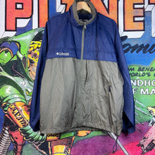 Load image into Gallery viewer, Columbia Navy &amp; Gray Windbreaker Jacket Size Medium
