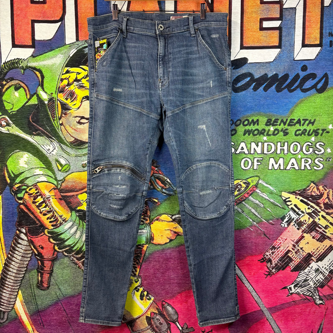 G-Star 5620 3D Zip Knee Skinny Jeans Size 36”