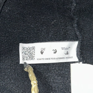 Off-White Marker Slim Hoodie Black Fuchsia Size L