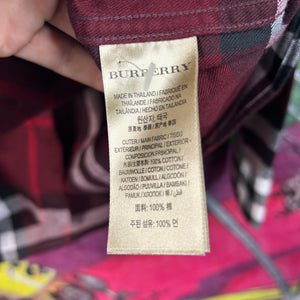 Burberry Red Plaid Button Down Shirt Size 2XL