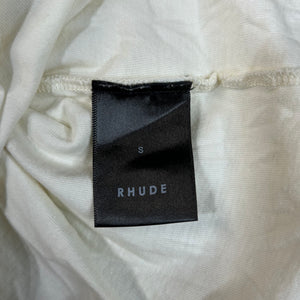 Rhude Lago Cote D’ Azur Tee Vintage White Size S