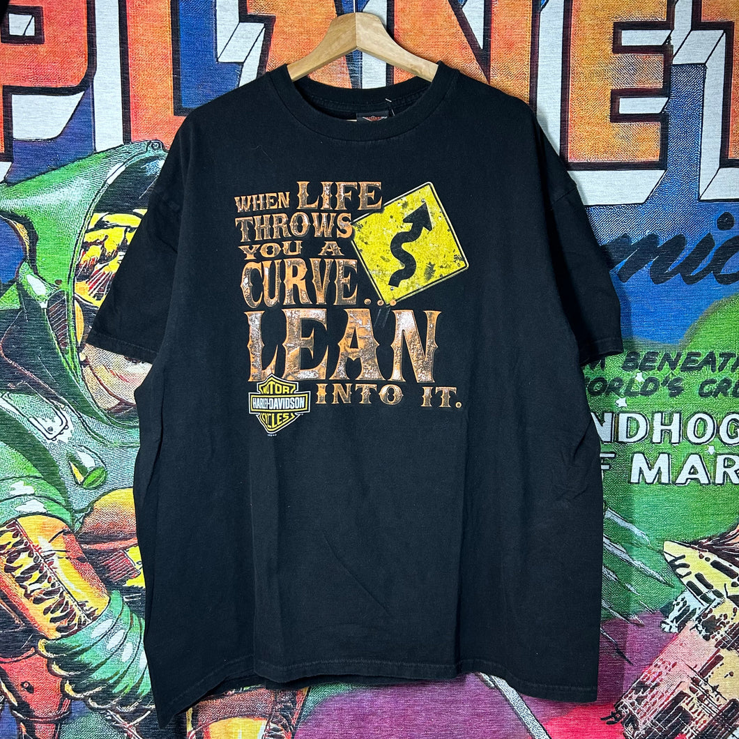 Harley Davidson Fort Thunder Slogan Tee Size 2XL