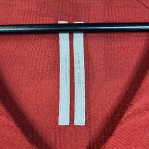 Rick Owens FW 19 Larry V-Neck Shirt Size Medium
