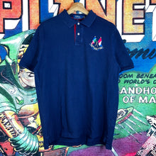 Load image into Gallery viewer, Polo by Ralph Lauren Navy/Red embroidered flag logo shirt
