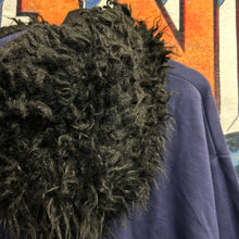 Load image into Gallery viewer, Marni Navy Faux-Fur Neck Hoodie Size Large
