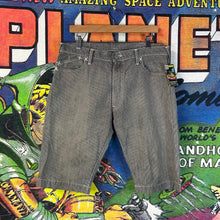 Load image into Gallery viewer, Evisu Striped Denim Shorts Size 34”
