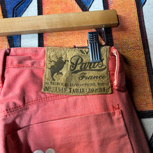Load image into Gallery viewer, Evisu Back Pocket Logo Pink Jacquard Pants Size 28”
