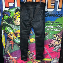 Load image into Gallery viewer, Amiri MX1 Waxed Jeans Black Size 36”
