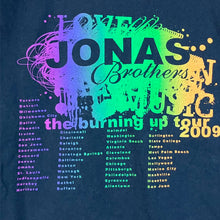 Load image into Gallery viewer, 2009 Jonas Brothers The Burning Up Tour Tee Size S
