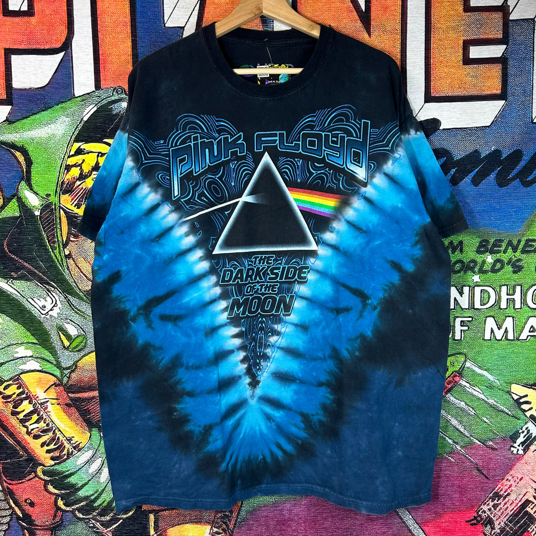 Pink Floyd Liquid Blue Tie Dye Tee Size XL