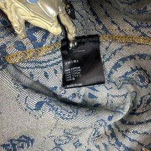 Load image into Gallery viewer, Amiri Bandana Jacquard Denim Baseball Jersey  Size Medium
