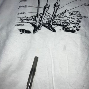 Vintage 00s Skeleton Bones Tee Size XL