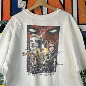 Vintage 90s 1999 Big Dogs ‘Dog Wars’ Star Wars Parody Tee Size 2XL