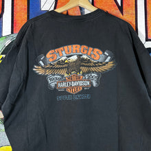 Load image into Gallery viewer, Harley Davidson 2009 Sturgis Skull Head W/ Wings Tee Size 2XL
