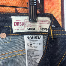 Load image into Gallery viewer, Evisu Seagull Print Denim Size 34”
