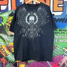 Load image into Gallery viewer, Y2K Skull &amp; Cross Tattoo Style Tee Size XL
