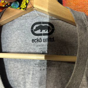Y2K Ecko Unltd Purple Logo Tee Size 3XL