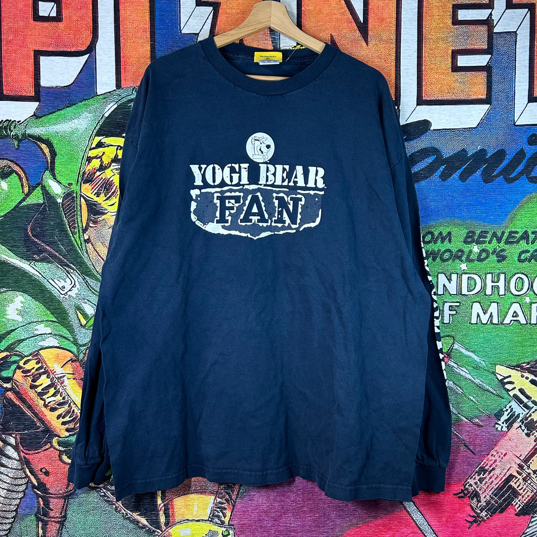 Y2K Yogi Bear Fan Long Sleeve Tee Size 2XL