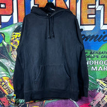 Load image into Gallery viewer, Supreme Classic Script Embroidered Black Hoodie Size L
