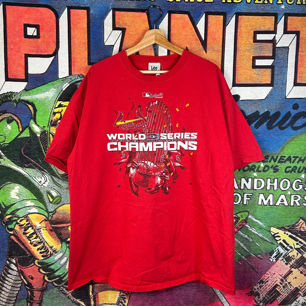 Y2K 2005 St. Louis Cardinals World Series Tee Size 2XL