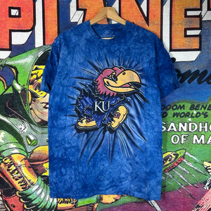 Kansas Jayhawks The Mountain Tie Dye Tee Size Medium