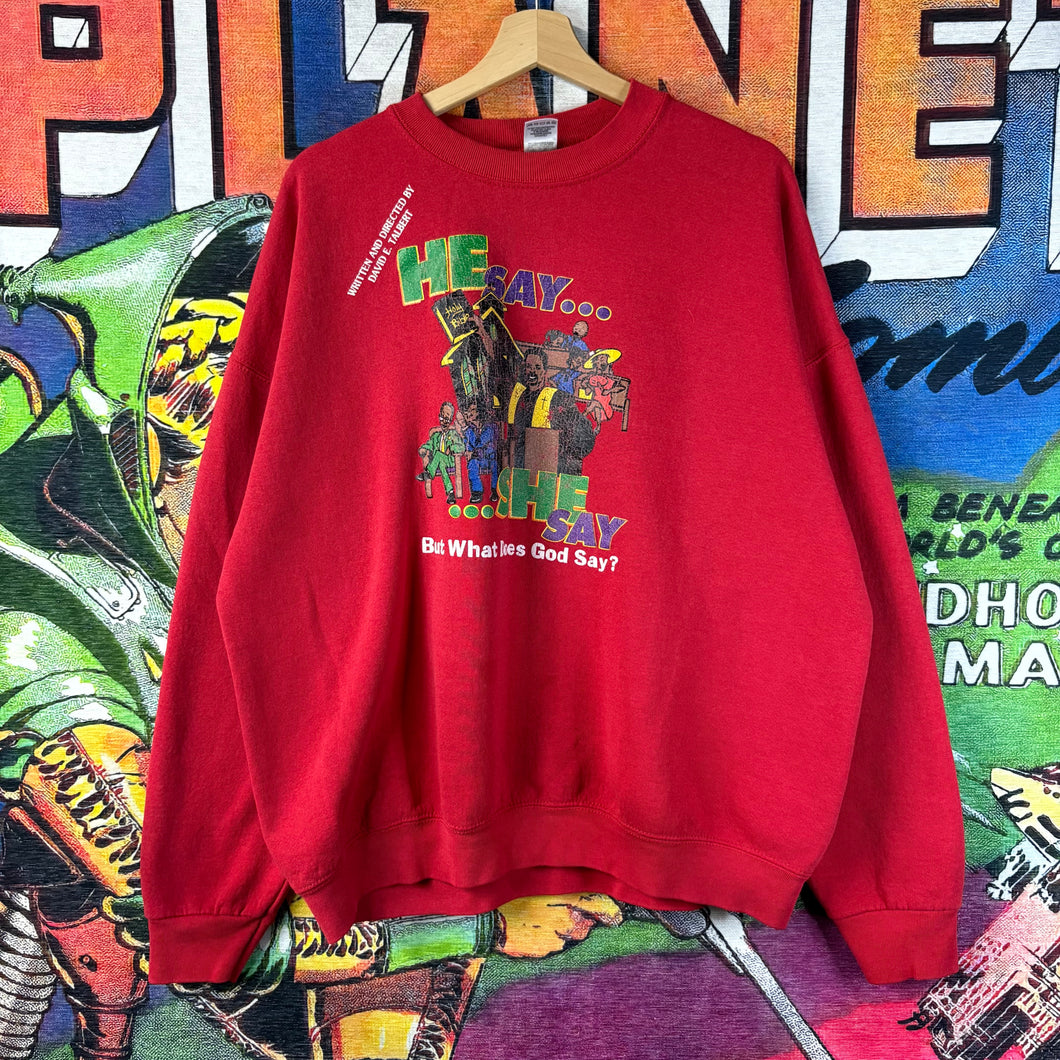 Vintage Red Christian Sweatshirt Size 2XL