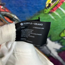 Load image into Gallery viewer, Purple Brand Painted White Denim Size 36”
