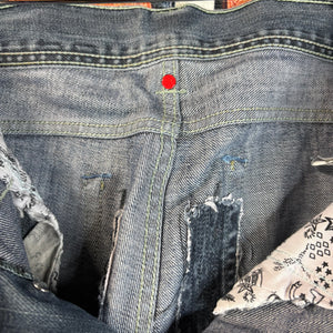 Evisu x Puma Distressed Denim Jeans Size 34"