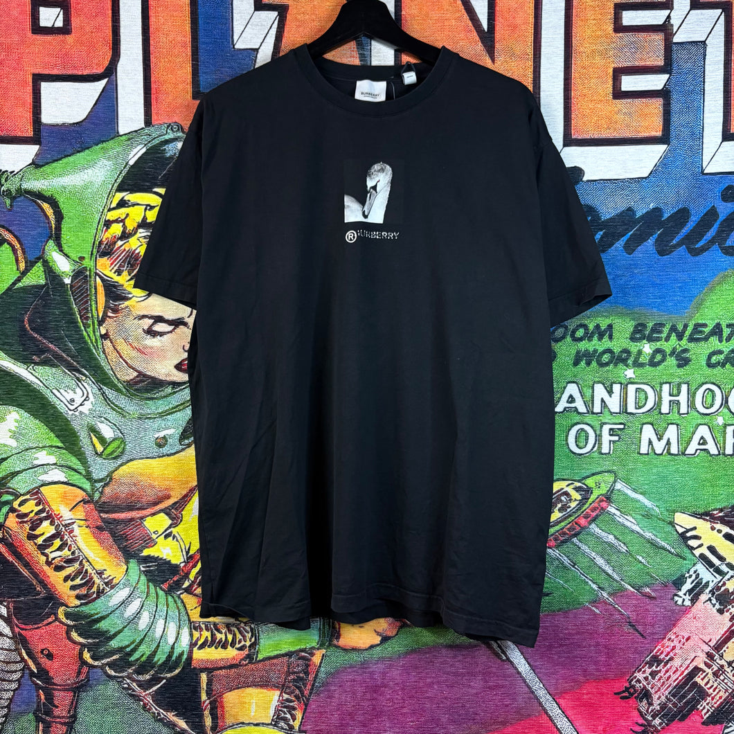 Burberry Swan Print Tee Size Medium