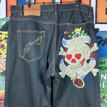 Load image into Gallery viewer, Ed Hardy Embroidered Skull Jeans Size 40

