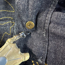 Load image into Gallery viewer, Louis Vuitton FW24 Arabesque Embroidered Denim Pants Ready-To-Wear 1AFX97 Size 34"
