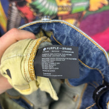 Load image into Gallery viewer, Purple Brand Distressed Denim Size 36”
