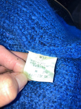 Load image into Gallery viewer, Issey Miyake Blue Black Zip Sweater
