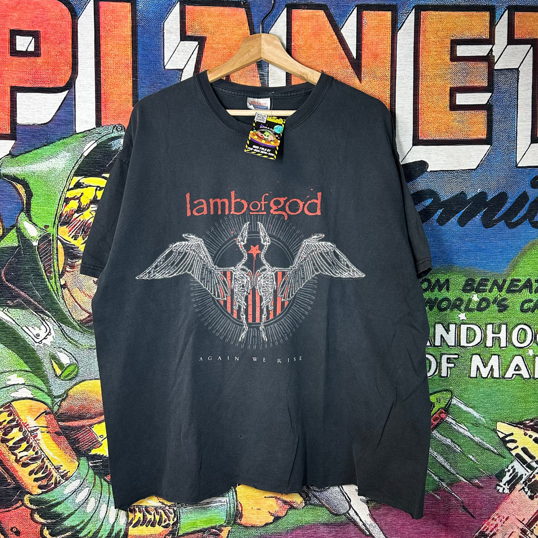 Lamb of God Cropped Band Tee Size 2XL