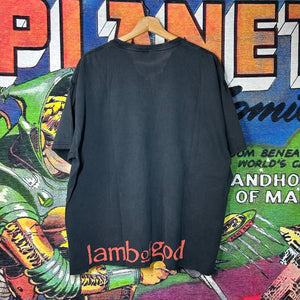 Lamb of God Cropped Band Tee Size 2XL