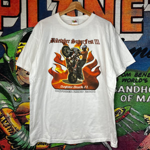 Vintage Y2K 2004 Biketober Superfest III Tee Size XL