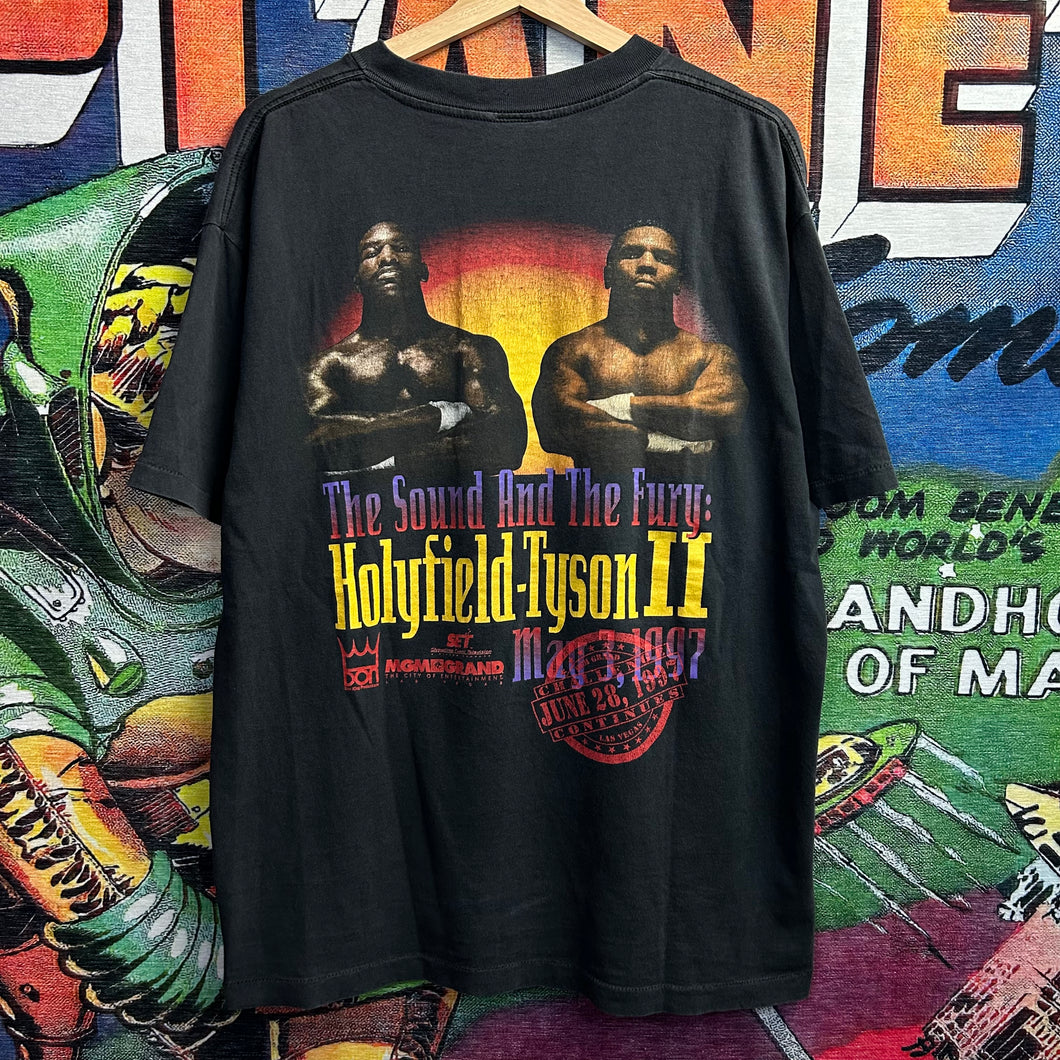 Vintage 97’ Mike Tyson Vs Holyfield Boxing Tee Size XL