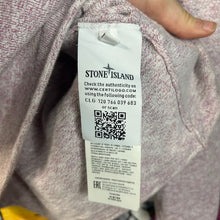 Load image into Gallery viewer, Stone Island Raw Hem Knit Sweater Pink Grey Size XL
