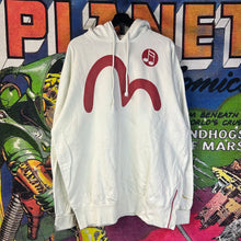 Load image into Gallery viewer, Y2K Evisu Music Note Seagull Logo Hoodie Size XL
