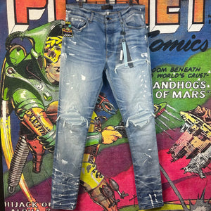 NWT Amiri Painter Denim MX1 Size 34”