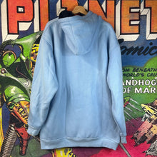 Load image into Gallery viewer, Y2K Southpole Authentic Denim Zip Up Hoodie Baby Blue Size XL
