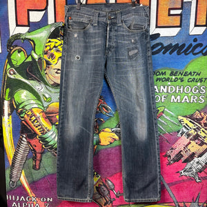 Evisu x Puma Distressed Denim Jeans Size 34"