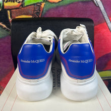 Load image into Gallery viewer, Alexander McQueen Oversized Sneakers White Galactic Blue Size 8

