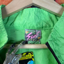 Load image into Gallery viewer, Vintage 90s Neon &quot;Surf Style&quot; Windbreaker Size XL

