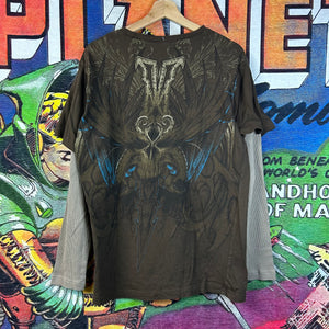 Y2K MMA Elite Double Layered Long Sleeve Tee Size Large