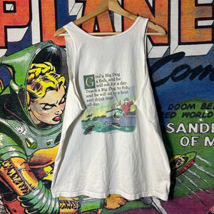 Y2K Big Dogs Fishing Tank Top Size Large